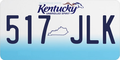 KY license plate 517JLK