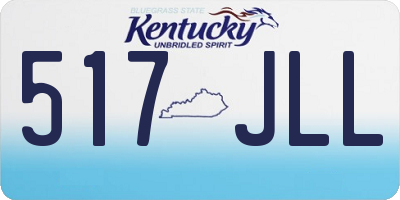 KY license plate 517JLL