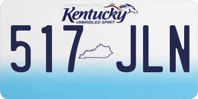 KY license plate 517JLN