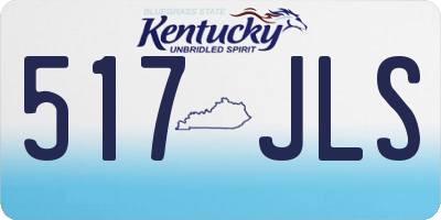 KY license plate 517JLS