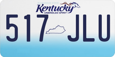 KY license plate 517JLU