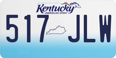 KY license plate 517JLW