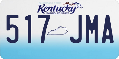 KY license plate 517JMA