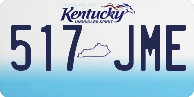KY license plate 517JME