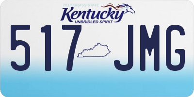 KY license plate 517JMG