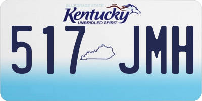 KY license plate 517JMH