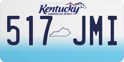KY license plate 517JMI
