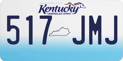 KY license plate 517JMJ