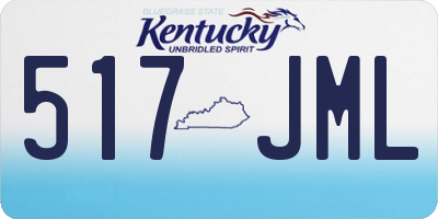 KY license plate 517JML
