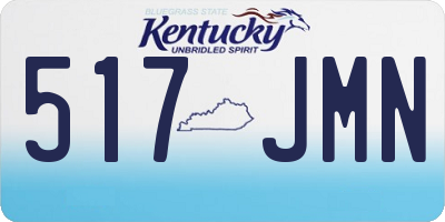 KY license plate 517JMN