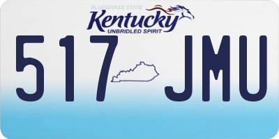 KY license plate 517JMU