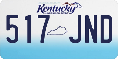 KY license plate 517JND