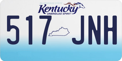 KY license plate 517JNH