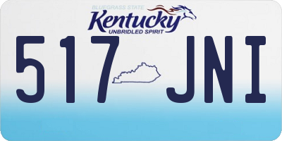 KY license plate 517JNI
