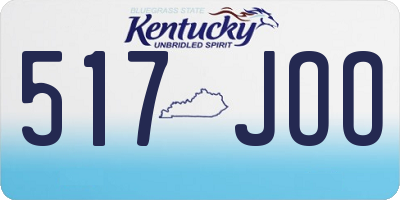 KY license plate 517JOO