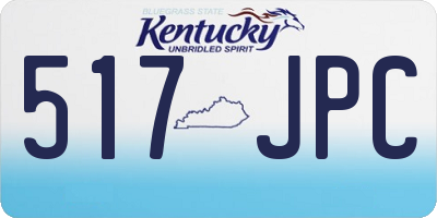 KY license plate 517JPC