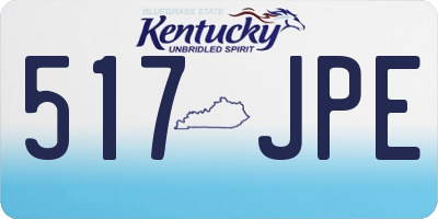 KY license plate 517JPE