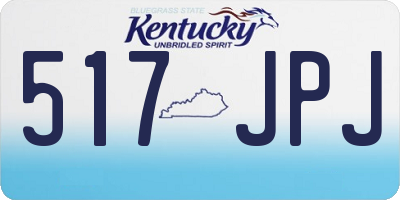 KY license plate 517JPJ