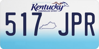 KY license plate 517JPR