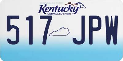 KY license plate 517JPW
