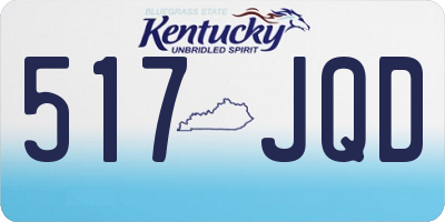 KY license plate 517JQD