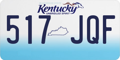 KY license plate 517JQF