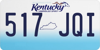 KY license plate 517JQI
