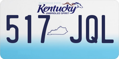 KY license plate 517JQL