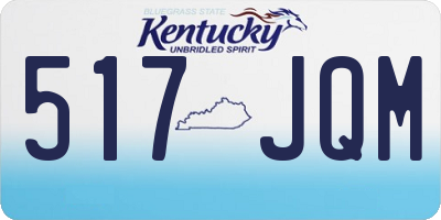 KY license plate 517JQM