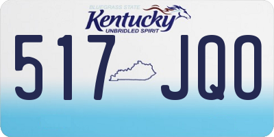 KY license plate 517JQO