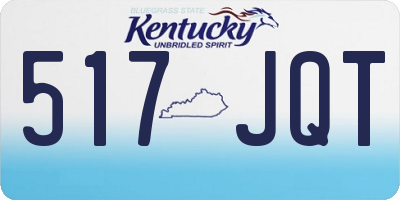 KY license plate 517JQT