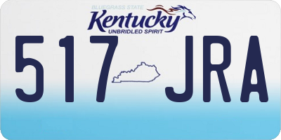 KY license plate 517JRA