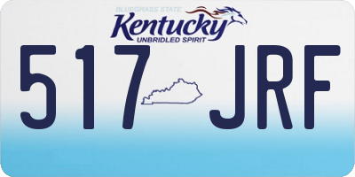KY license plate 517JRF