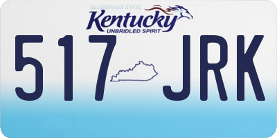 KY license plate 517JRK