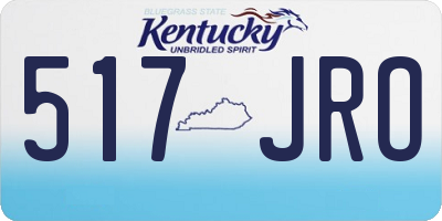 KY license plate 517JRO