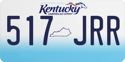 KY license plate 517JRR