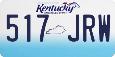 KY license plate 517JRW