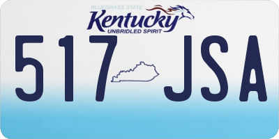KY license plate 517JSA