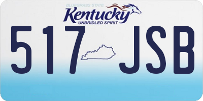 KY license plate 517JSB