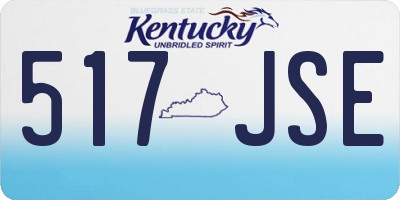 KY license plate 517JSE