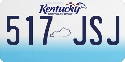 KY license plate 517JSJ