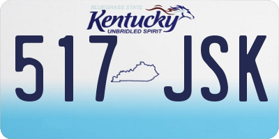 KY license plate 517JSK