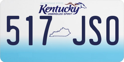 KY license plate 517JSO