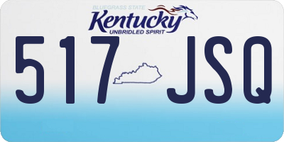 KY license plate 517JSQ