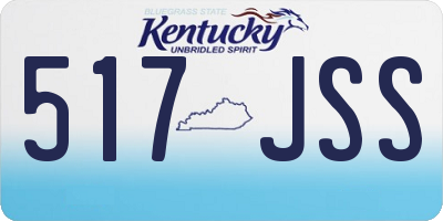 KY license plate 517JSS