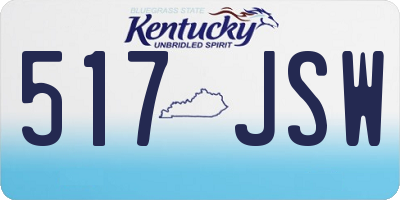 KY license plate 517JSW