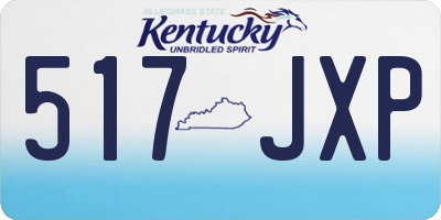 KY license plate 517JXP