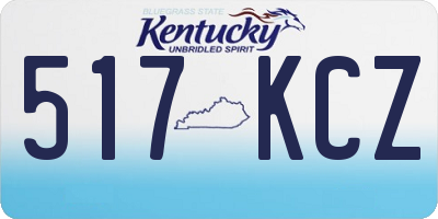 KY license plate 517KCZ