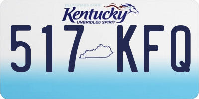 KY license plate 517KFQ