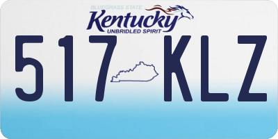 KY license plate 517KLZ